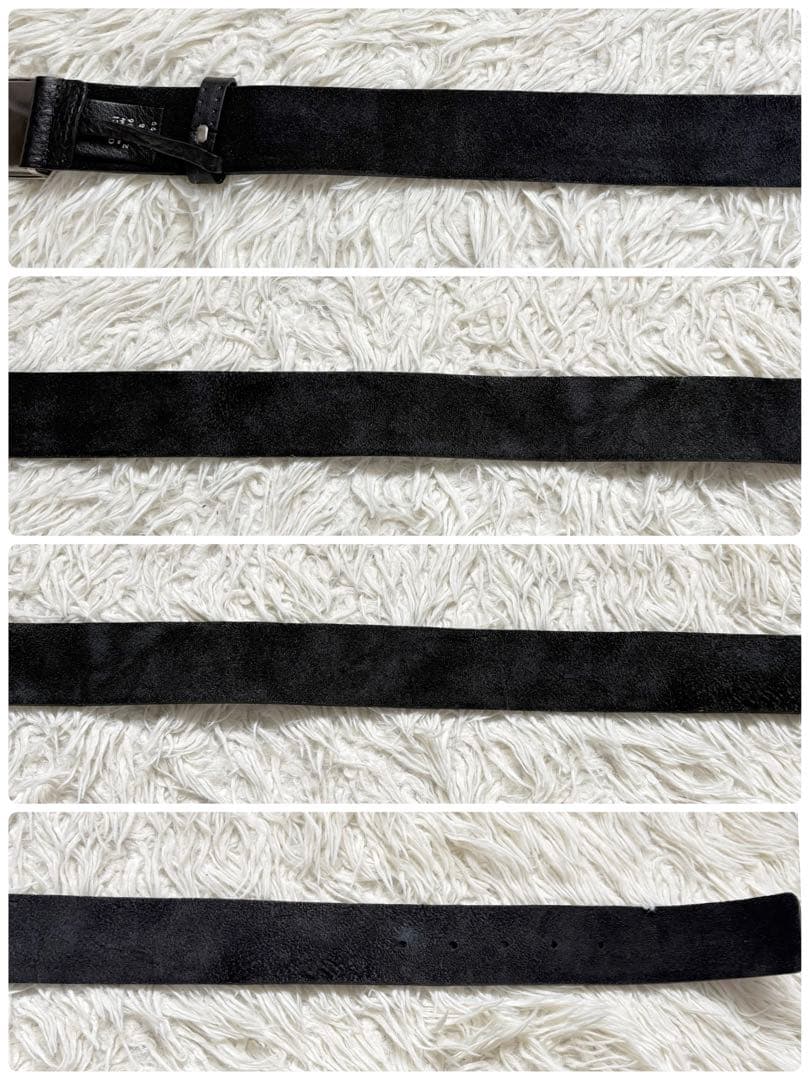 美品　グッチ ベルト GGバックル ブラック　スクエア　245906 メンズ