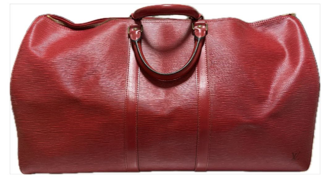 又*吉様 ルイヴィトン 赤エピ キーポル50 ボストンバッグ