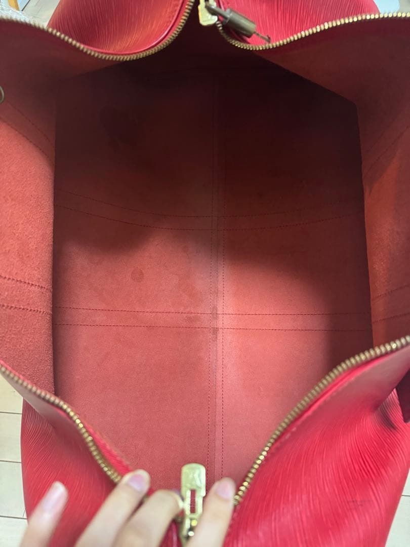 又*吉様 ルイヴィトン 赤エピ キーポル50 ボストンバッグ
