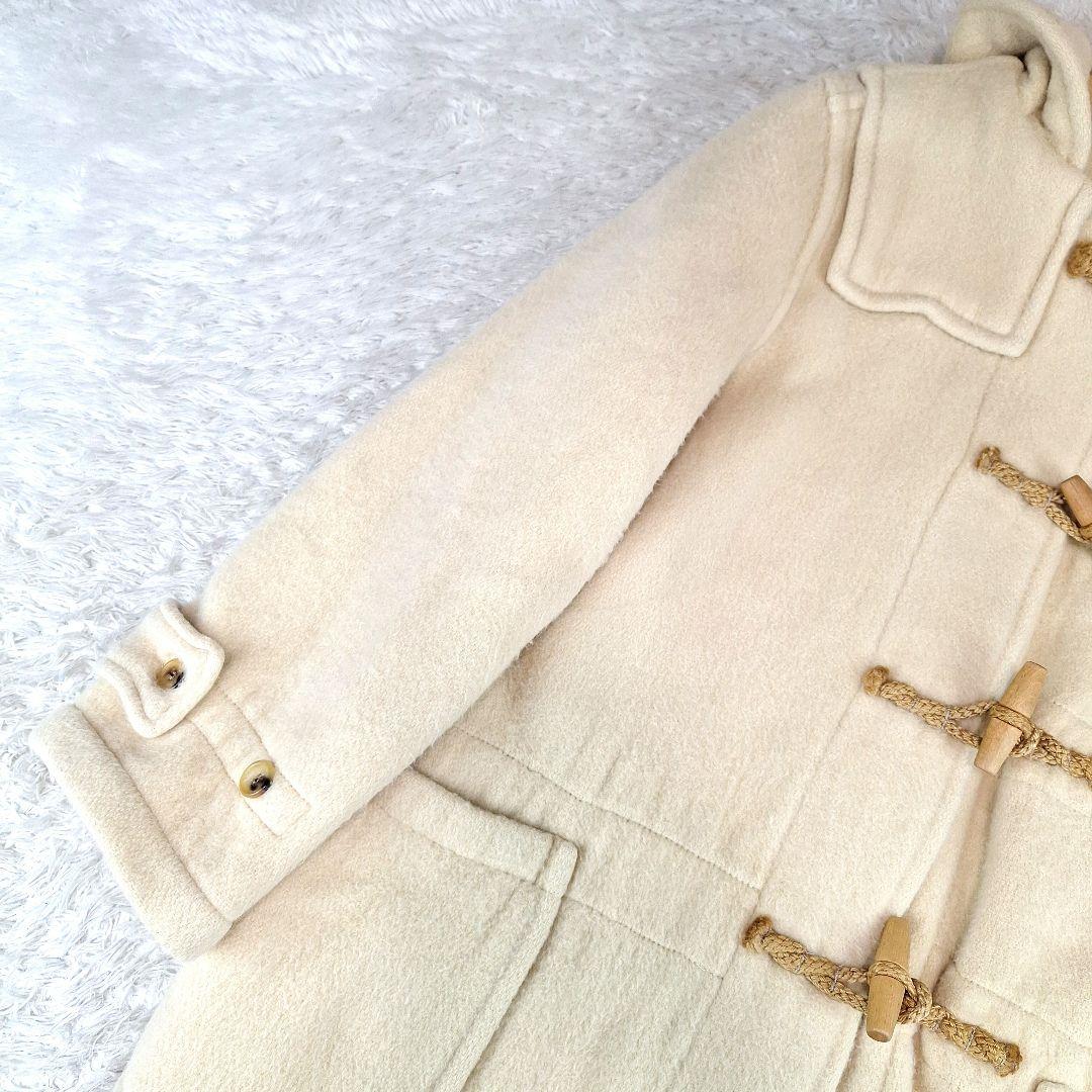 英国製✨マーガレットハウエル　ダッフルコート　クリームベージュ　マキシ丈　M～L