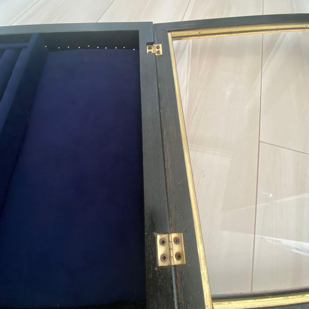 quarant'otto黒金色ベルベット仕上げクゥアラントットジュエリーボックス