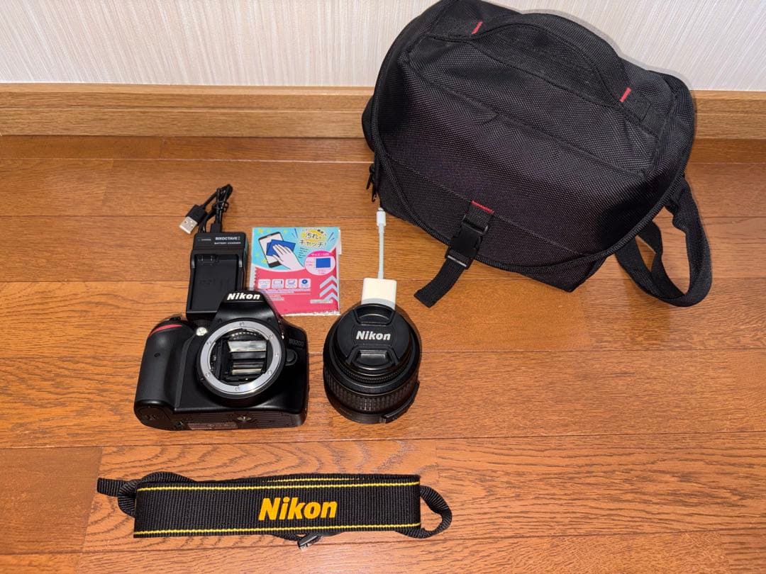 【初心者さん向け】 Nikon D3200 一眼レフカメラ　レンズその他備品付き