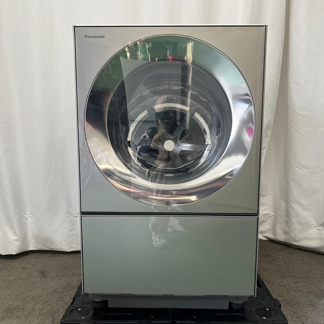 135⭕️ドラム式洗濯機　パナソニック　大容量　10キロ　キューブル　黒　設置無料