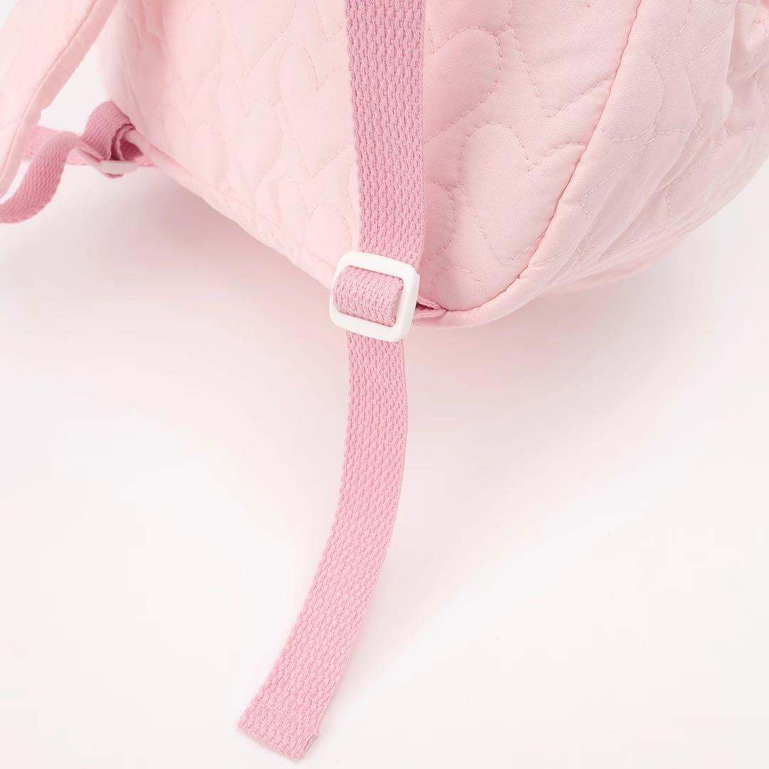 メゾピアノ ハートキルトリュック ウサギマスコットつき