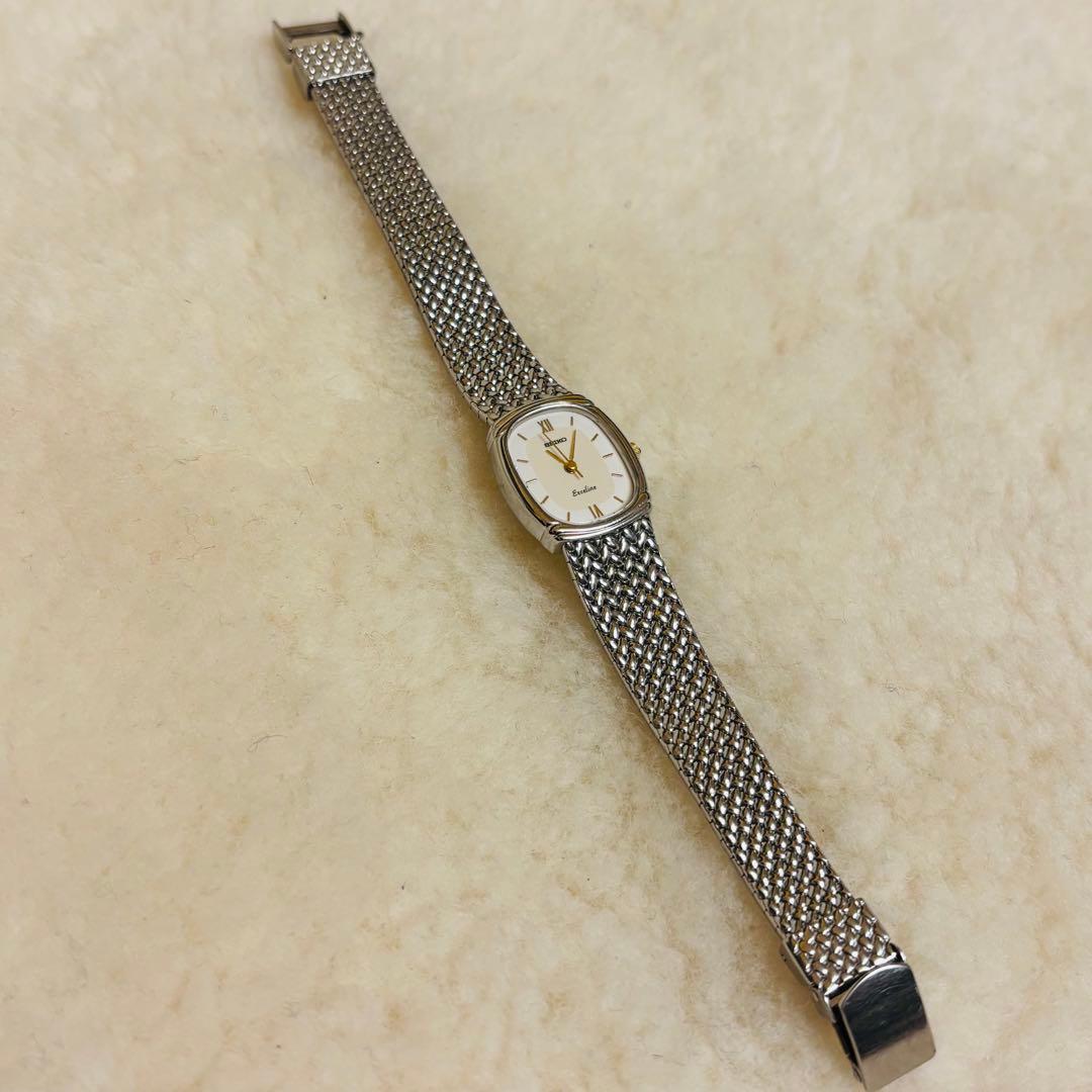 稼働品 SEIKO セイコー エクセリーヌ レディース腕時計 クォーツ シルバー