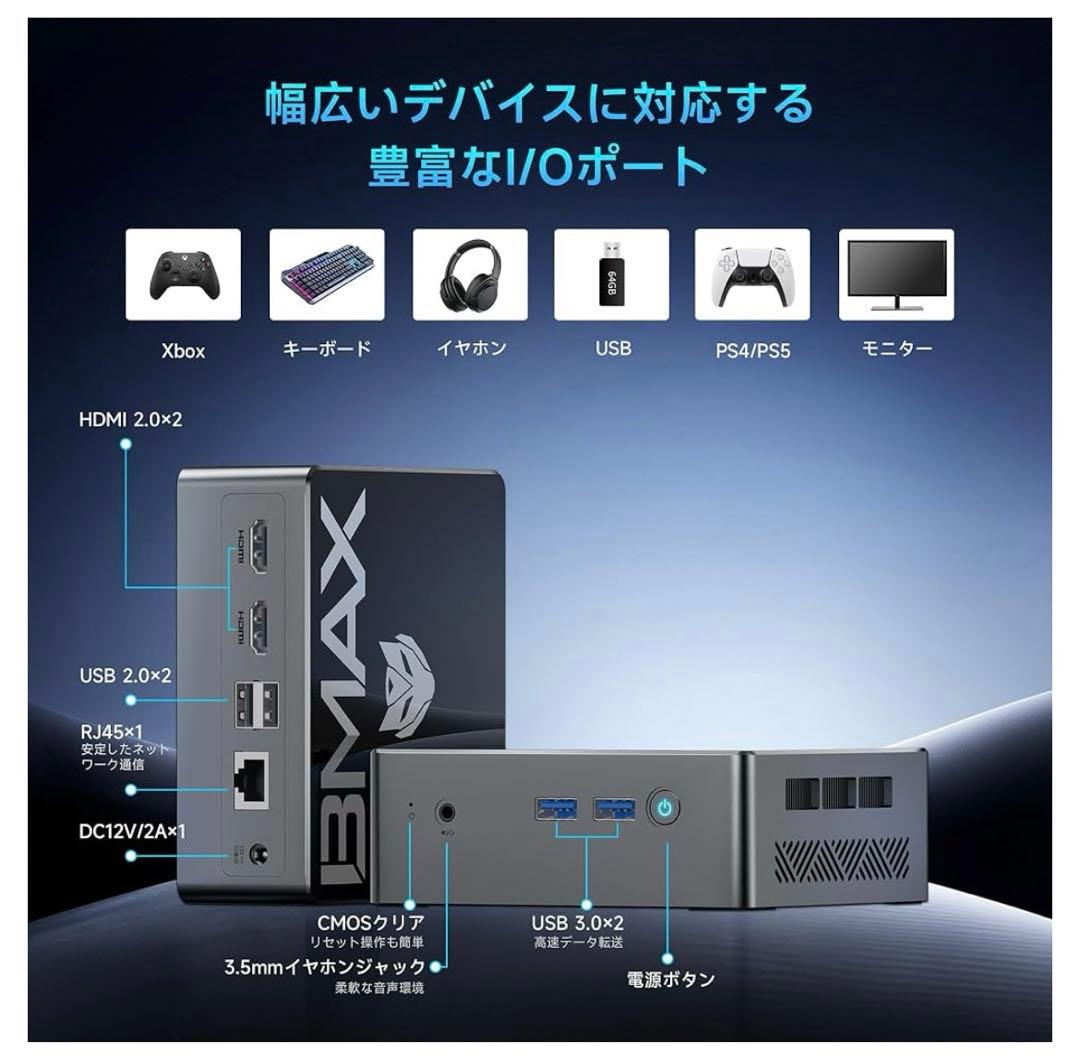ラスクスラBMAXミニpc IntelN95B4 Turbo16＋512