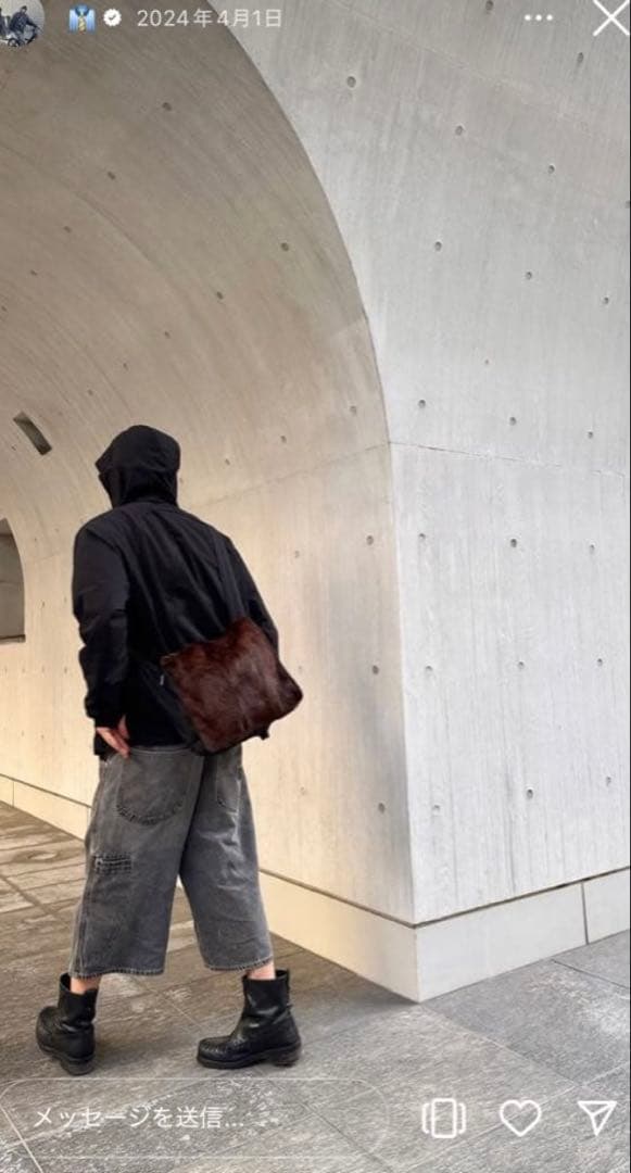 バッグ 99aw prada fur shoulder bag archive