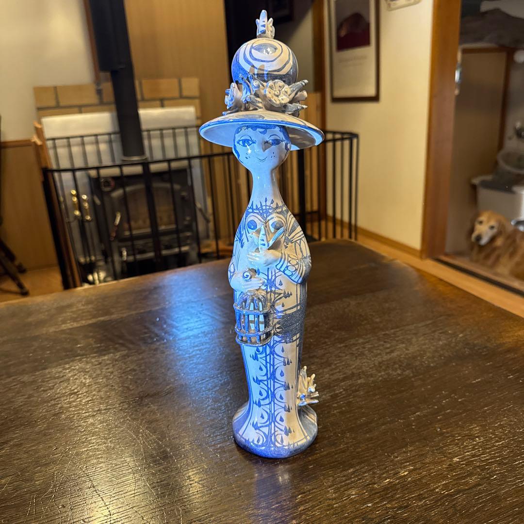 ビヨンヴィンブラッド　陶器人形　花　小鳥2点