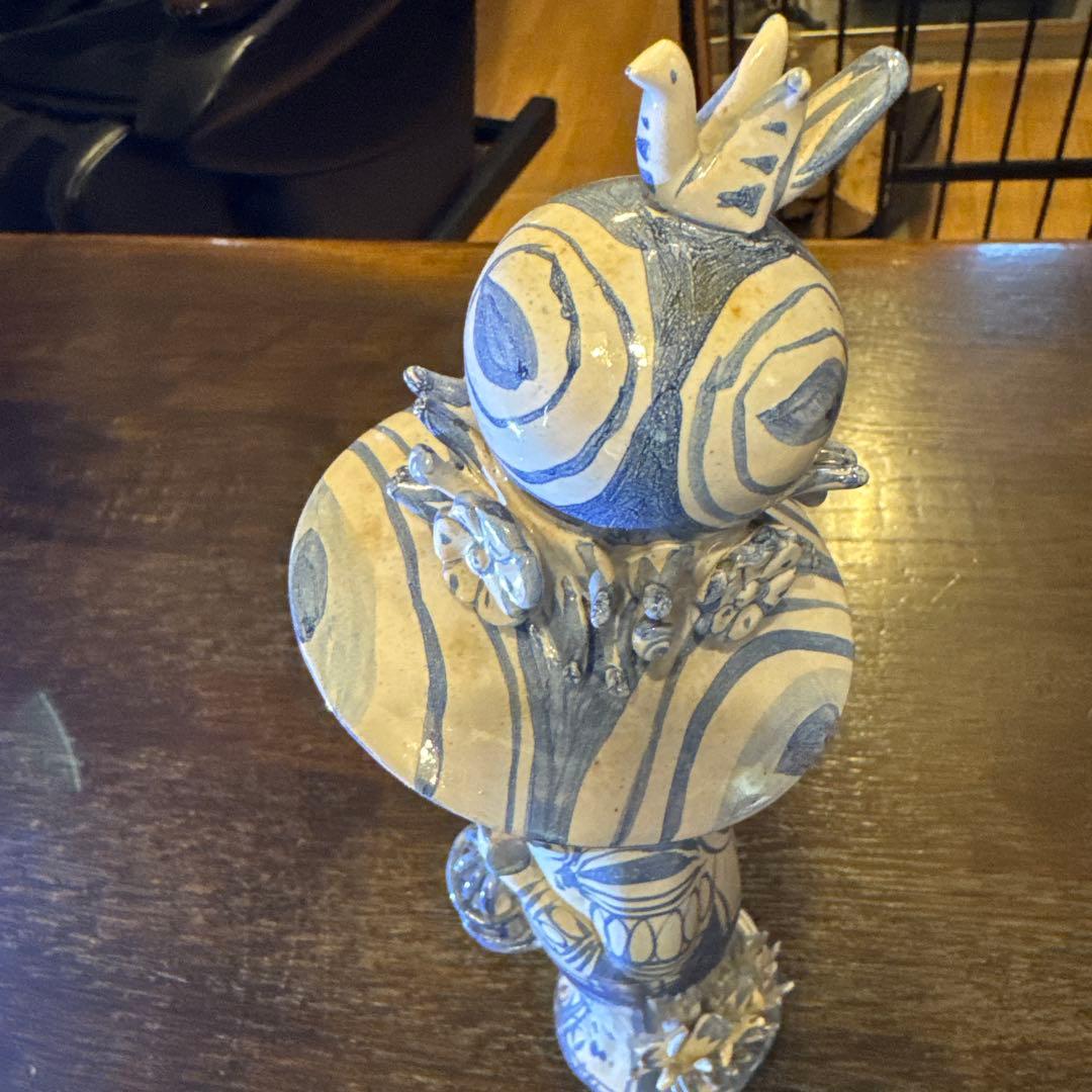 ビヨンヴィンブラッド　陶器人形　花　小鳥2点