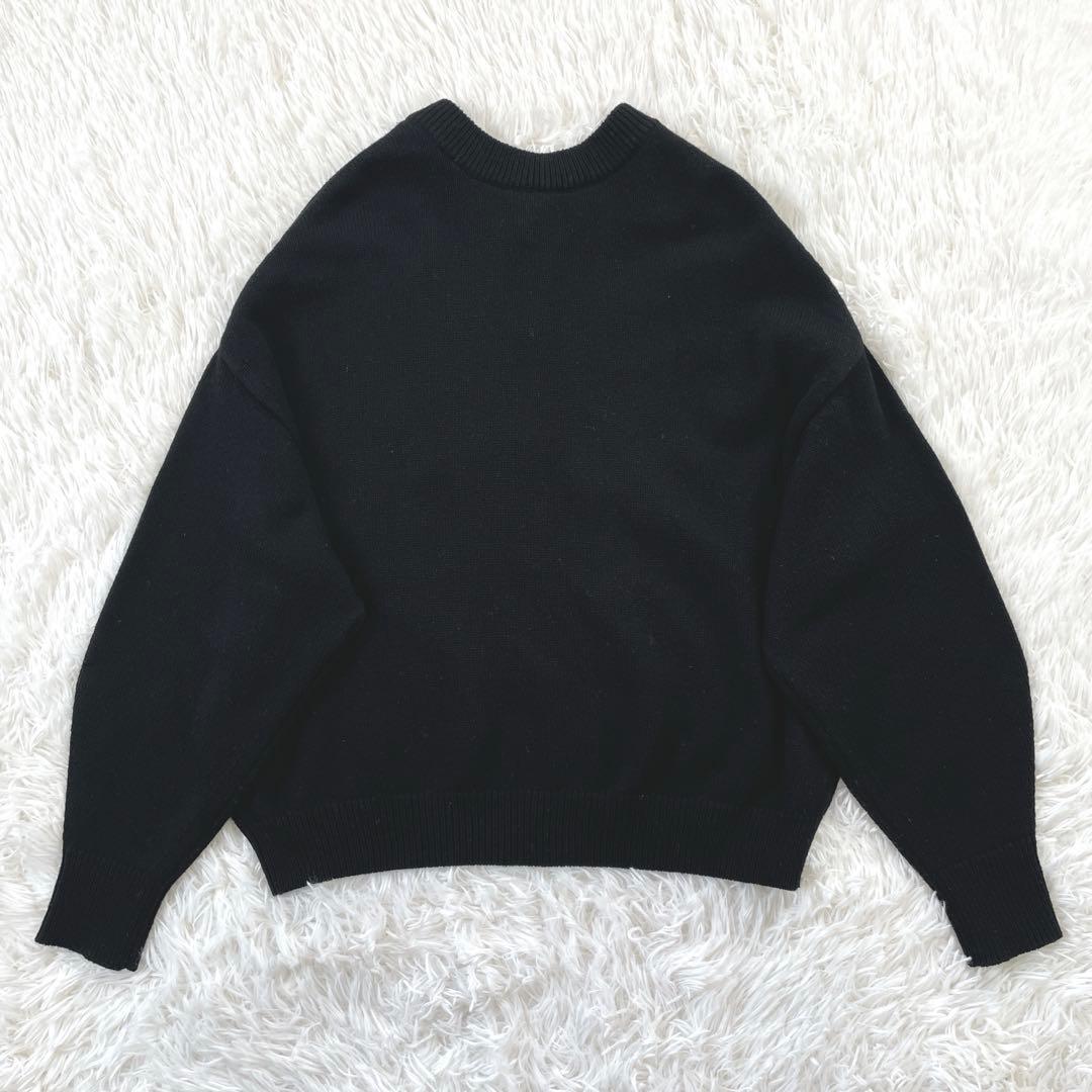 FRAMeWORK メタルボタン2wayカーディガン ウール100 ブラック