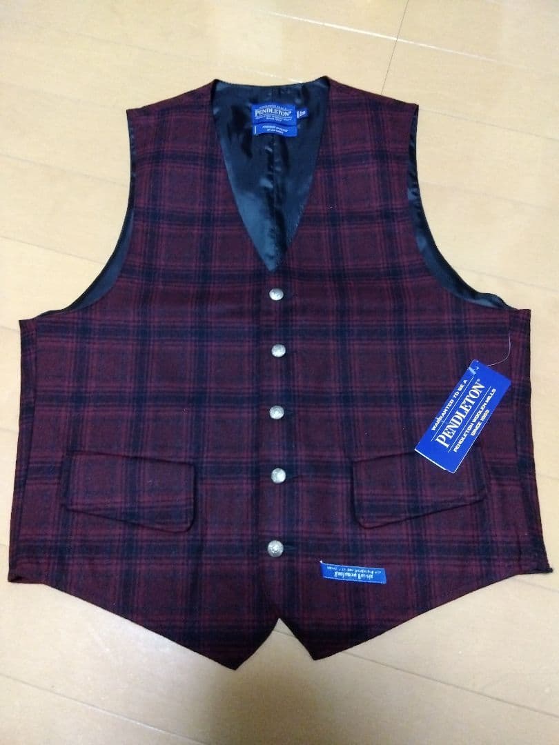 ね*す様 ペンドルトン ウールベスト 　セール　シャドーチェック　2枚セット
