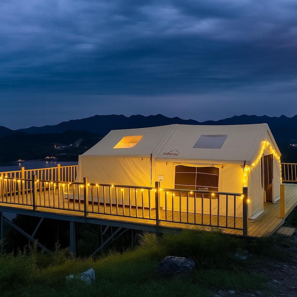 新品 COODY エアテント8.0 ダブルエアターブセット