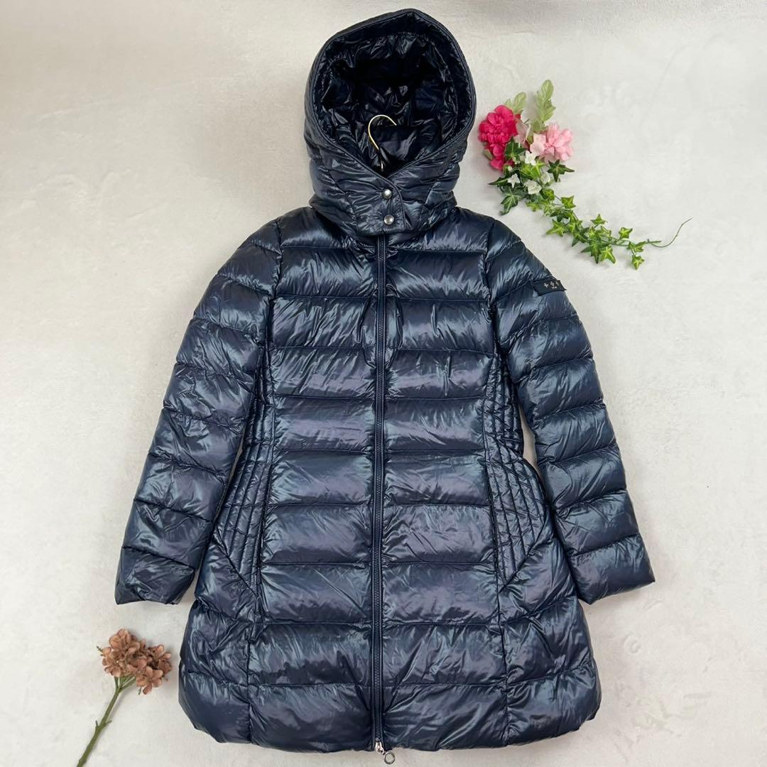 K659 美品 M タトラス バビラ ダウンジャケット ネイビー レディース