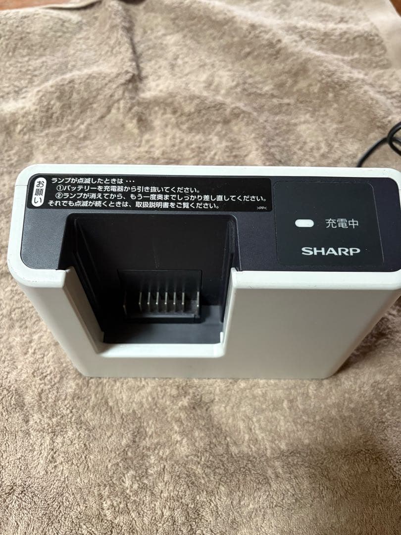 SHARP コードレススティック掃除機EC-AH2R本体バッテリー充電器2020