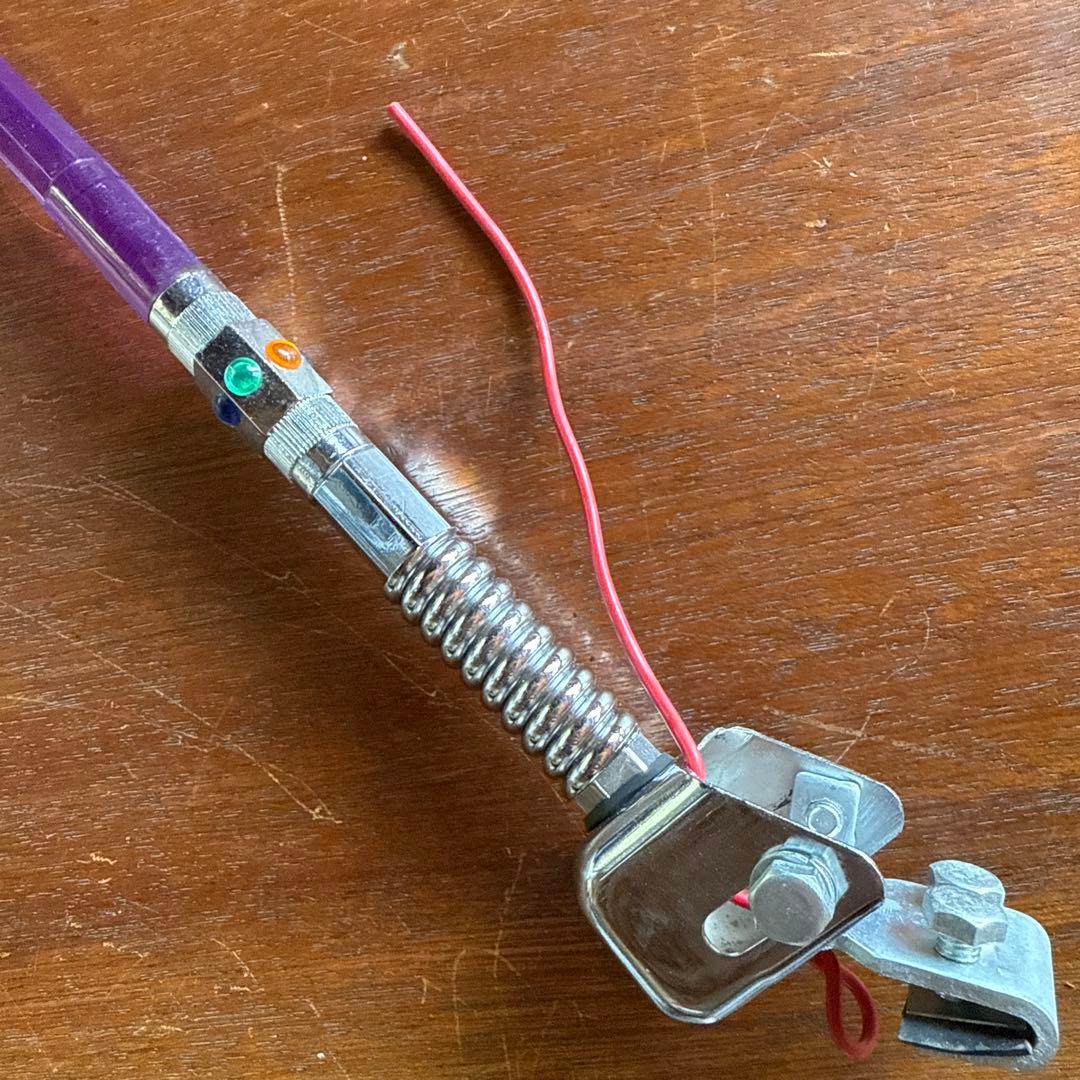 ビンテージ　カーアクセサリー　ロング　コーナーポール　下手くそ棒