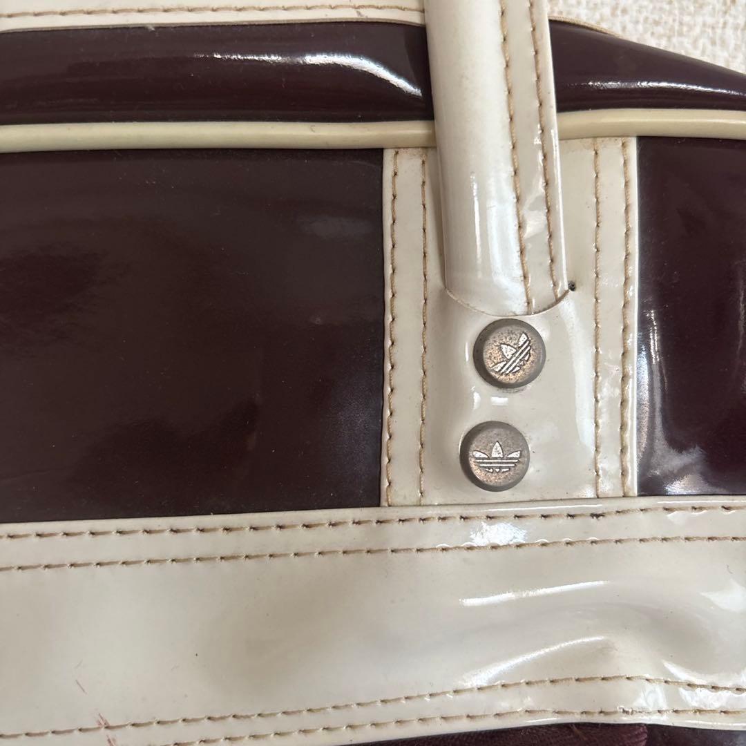 ヴィンテージ　90s adidas エナメル　ボストンバッグ