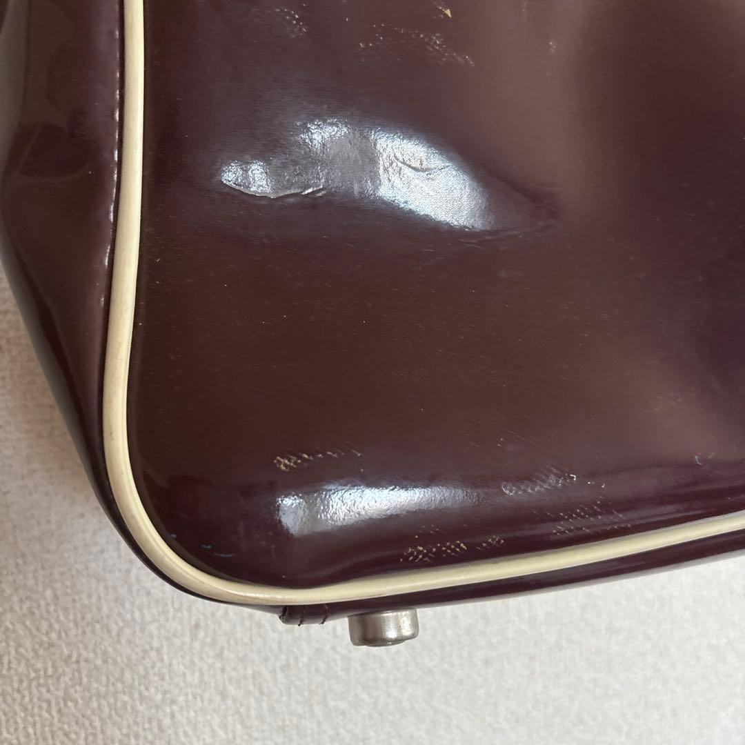 ヴィンテージ　90s adidas エナメル　ボストンバッグ