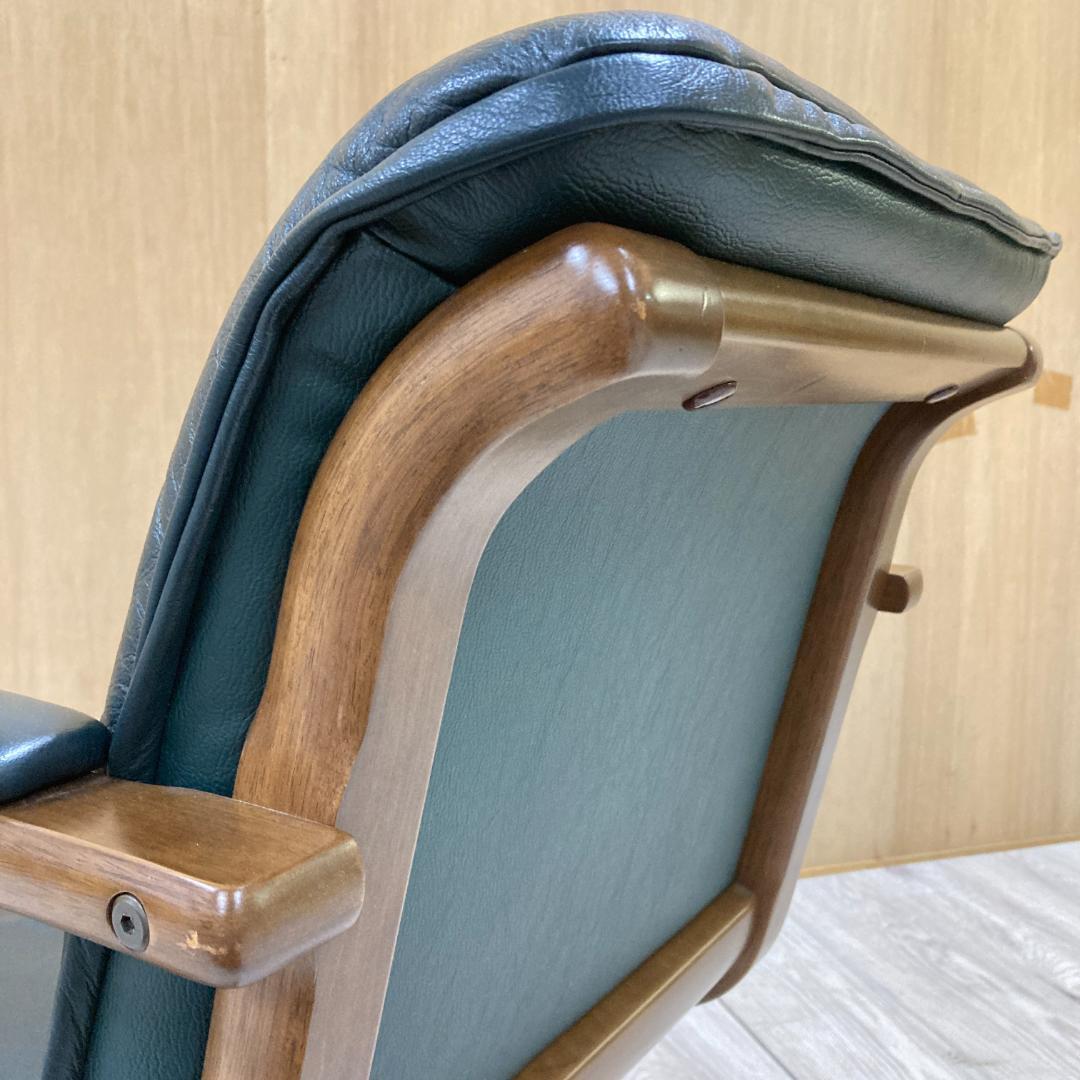 冨士ファニチア　アームチェア　一人掛けソファ　本革　D