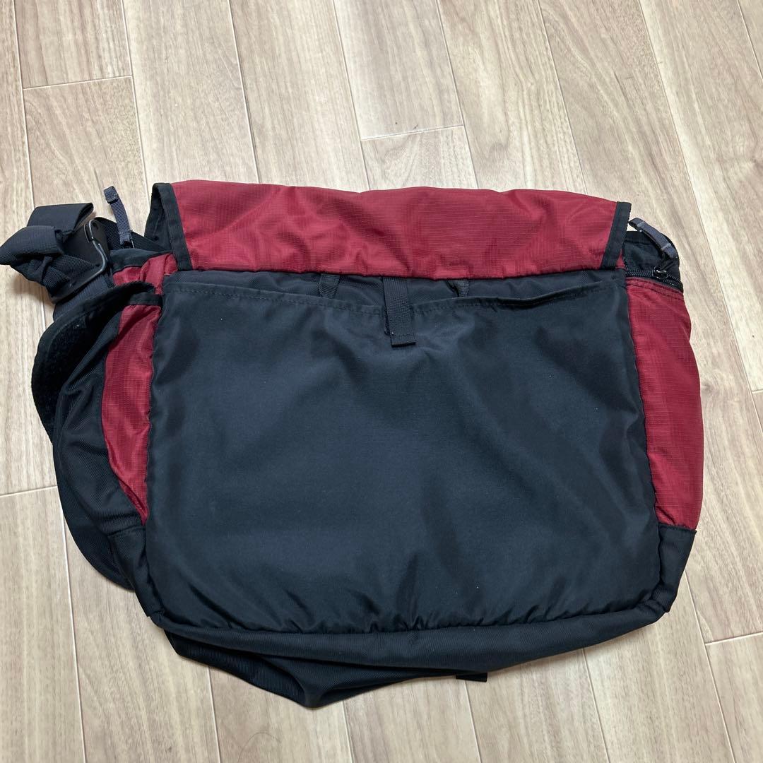 old L.L.Bean バーガンディ　メッセンジャーバッグ　古着　90s