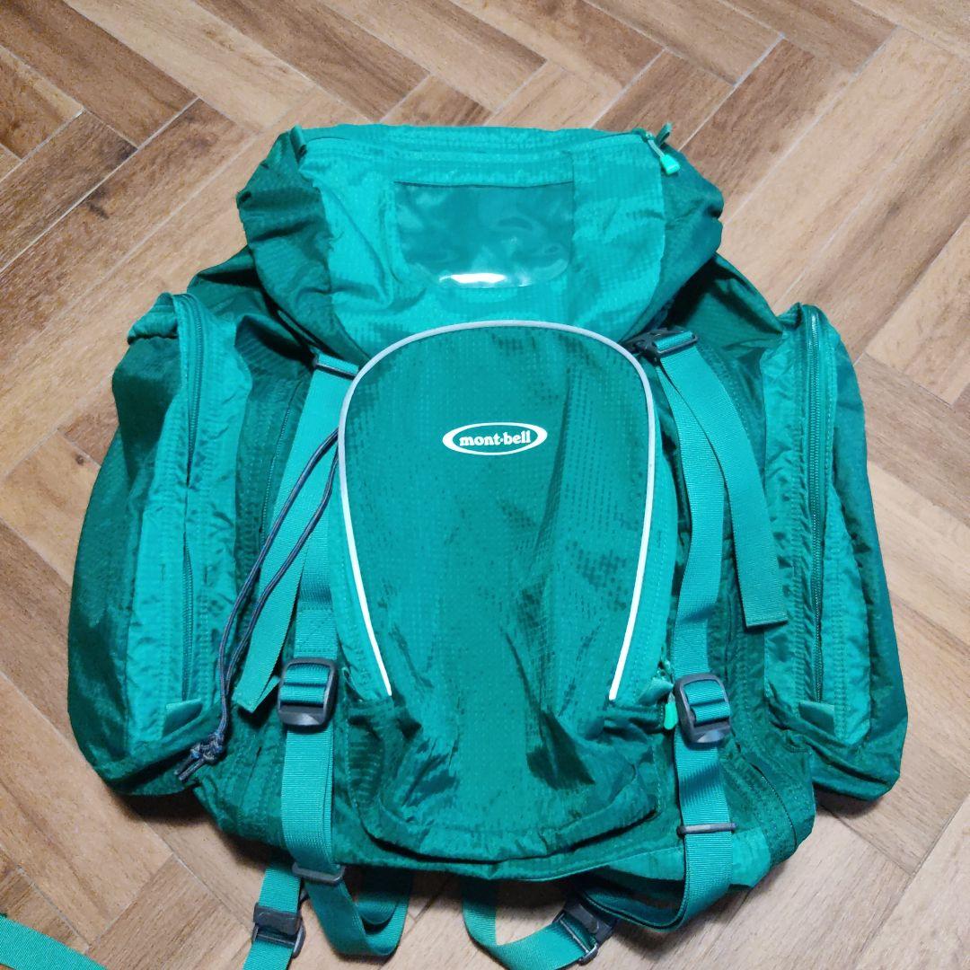 美品mont-bell モンベル 林間学校サマーキャンプ合宿　45-60リュック