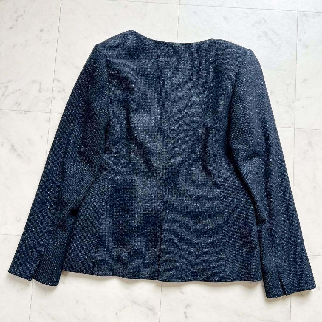 定価5万 タグ付✨️INDIVI マルチネップ パンツスーツ ネイビー 38