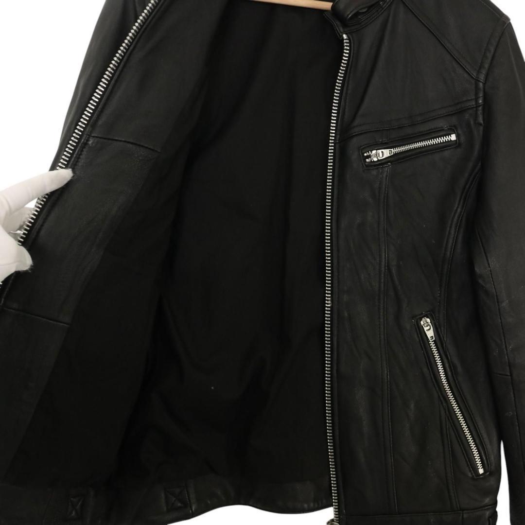 JACK ROSE/ジャックローズ ラムレザー シングルライダースジャケット