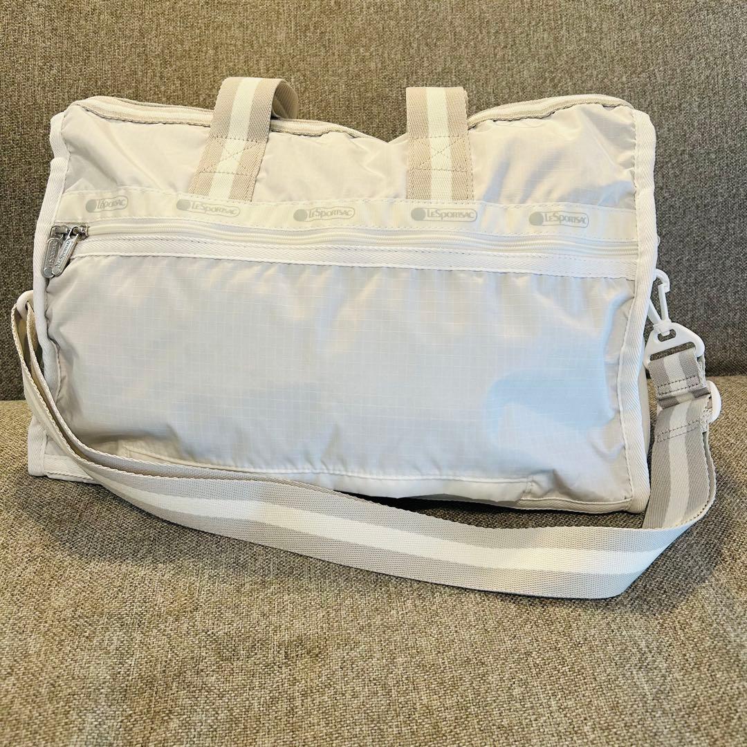 美品レスポートサックDELUXELGWEEKENDERスペクテイタークールグレイ