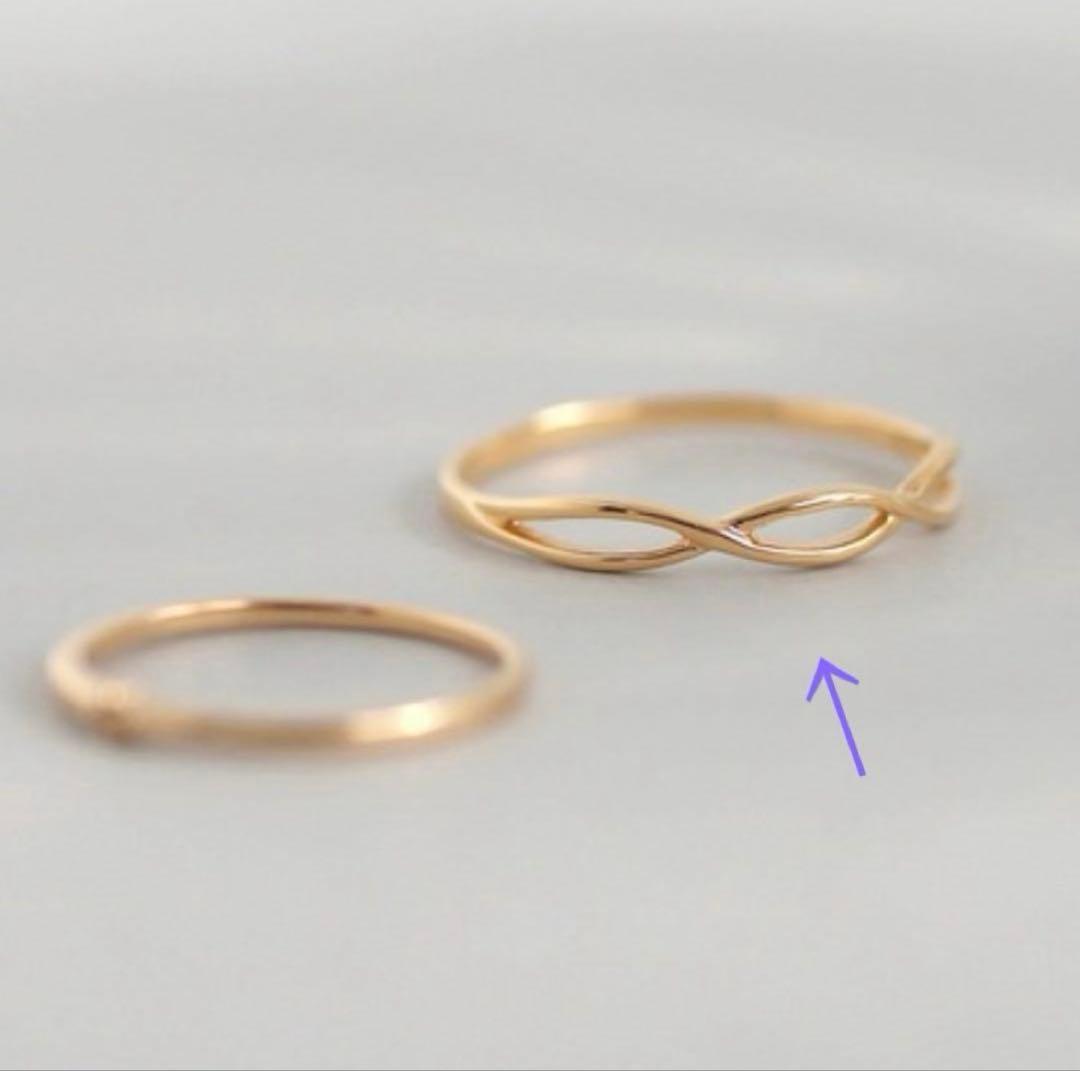 ANEMONE k10 YG クロスウェーブリング　11号