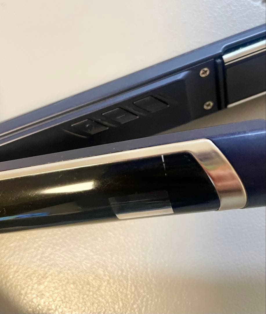 ヤーマン　ヘアアイロン スムースアイロンフォトイオン ネイビー YJHB0L