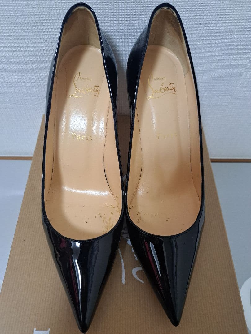 ルブタン KATE 8.5cm パテント ブラック 美品