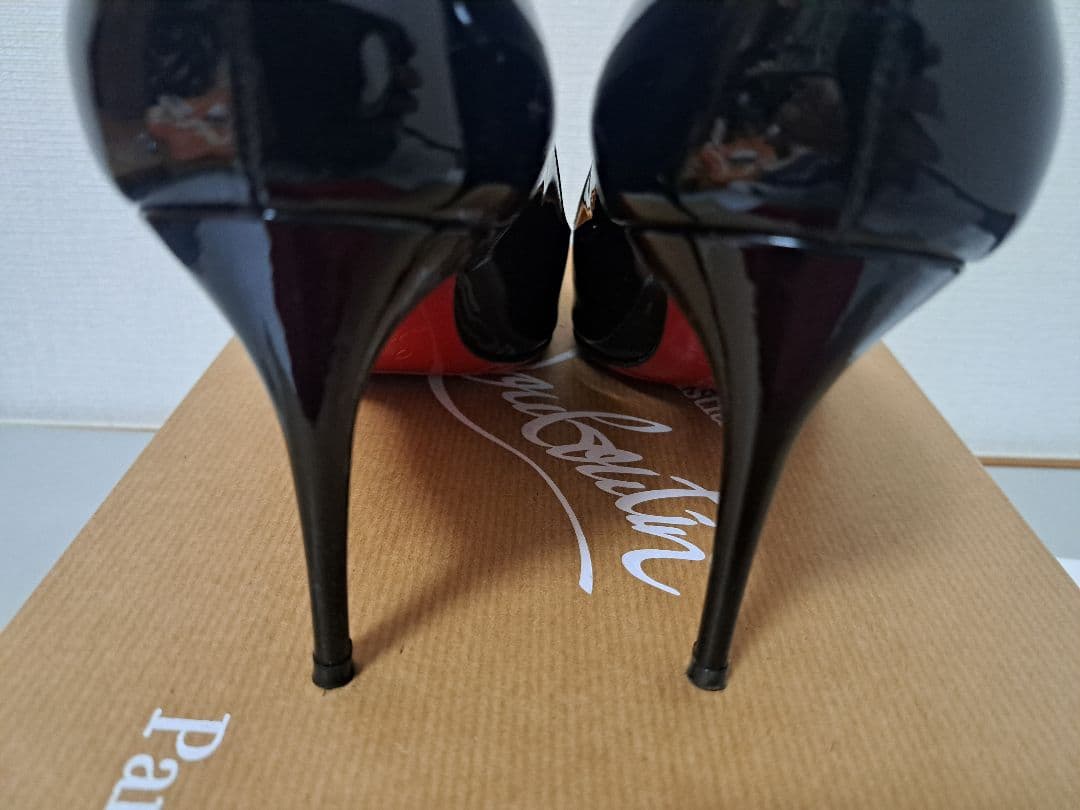 ルブタン KATE 8.5cm パテント ブラック 美品