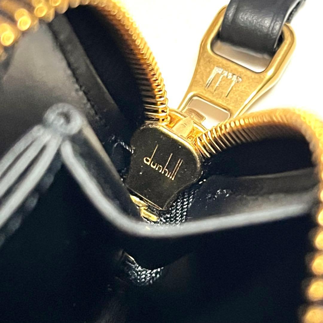 dunhill ケース ブランドロゴ レザー ブラック 美品 未使用 箱付