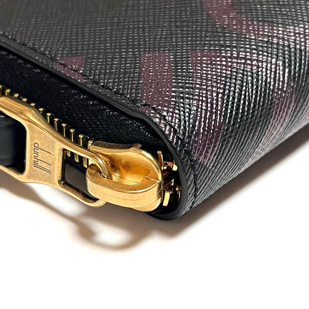 dunhill ケース ブランドロゴ レザー ブラック 美品 未使用 箱付