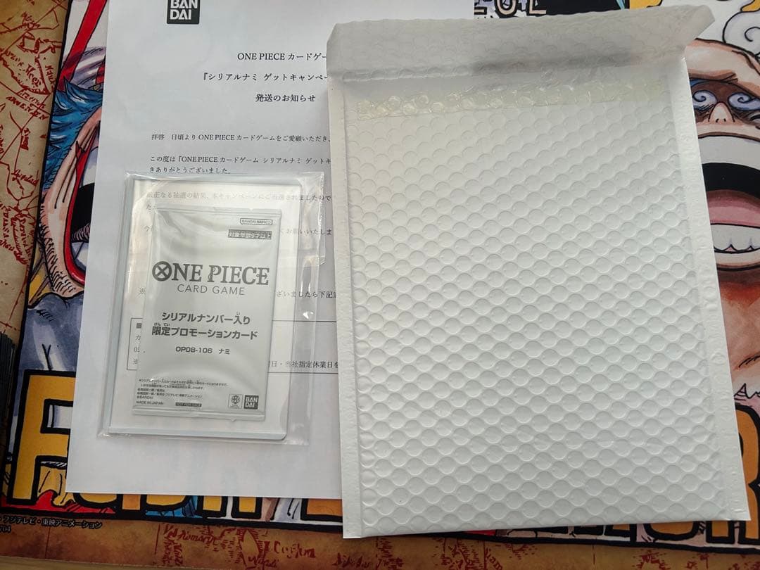 シリアル ナミ 未開封 限定プロモ 当選通知書付き