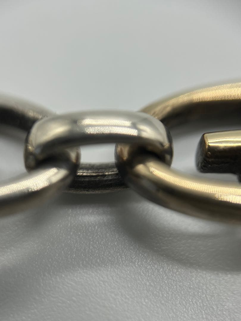 グッチ オールドグッチ Gリンク ネックレス SV YG コンビ 希少