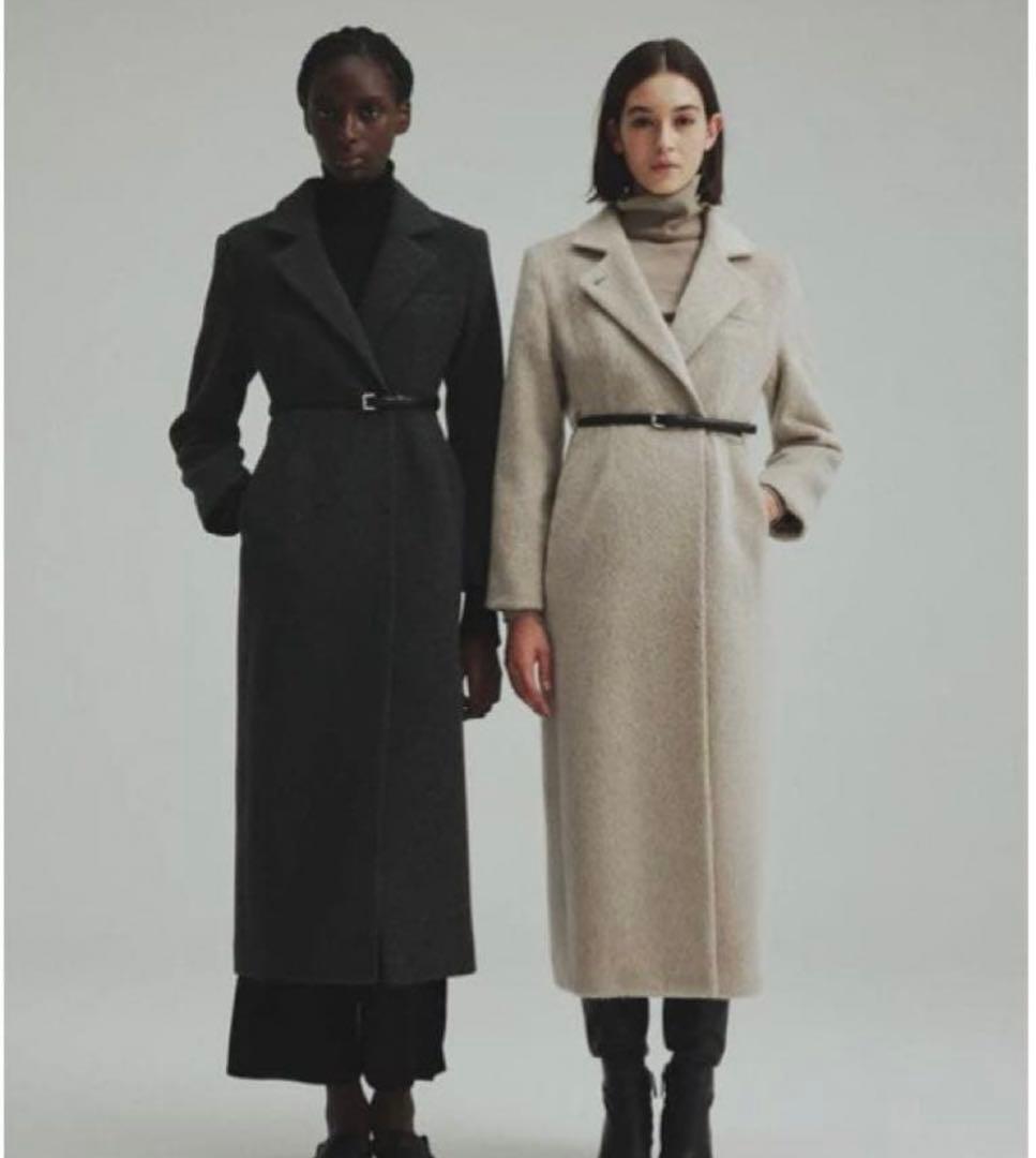 ジャケット・アウター laubeblanc belted chester coat