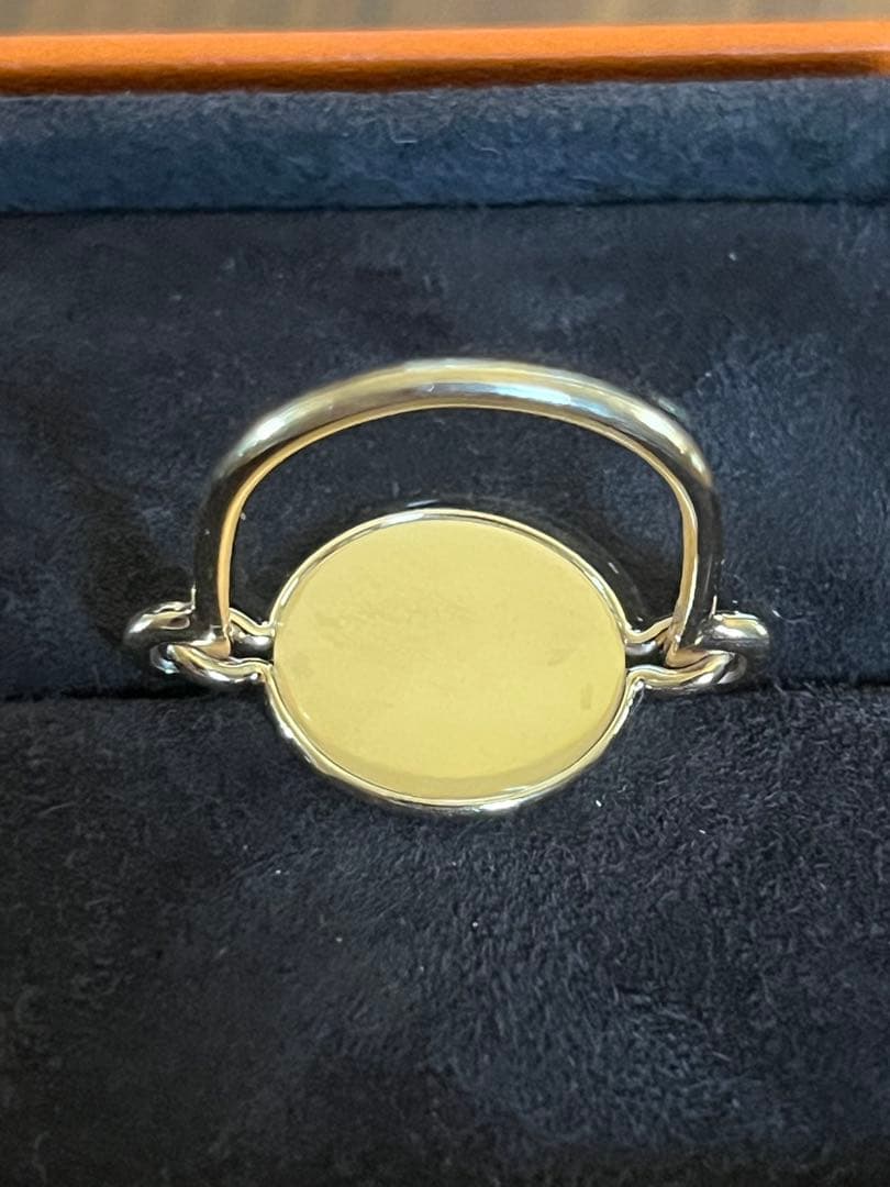 HERMES エクスリブリス リング 指輪 K18 PG ピンクゴールド