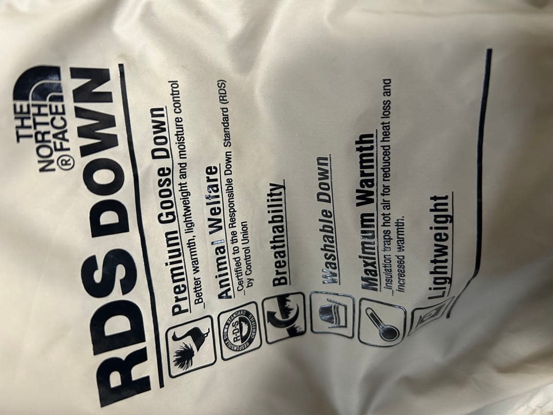 THE NORTH FACE フード付きダウンジャケット 2XL ベージュ