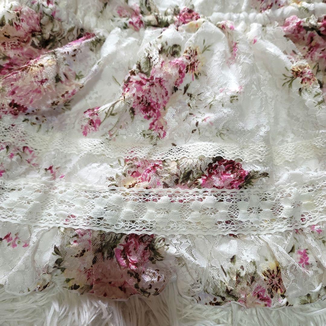 00s 希少 LIZLISA 総レースローズ キャミワンピ 姫ロリ パワネ