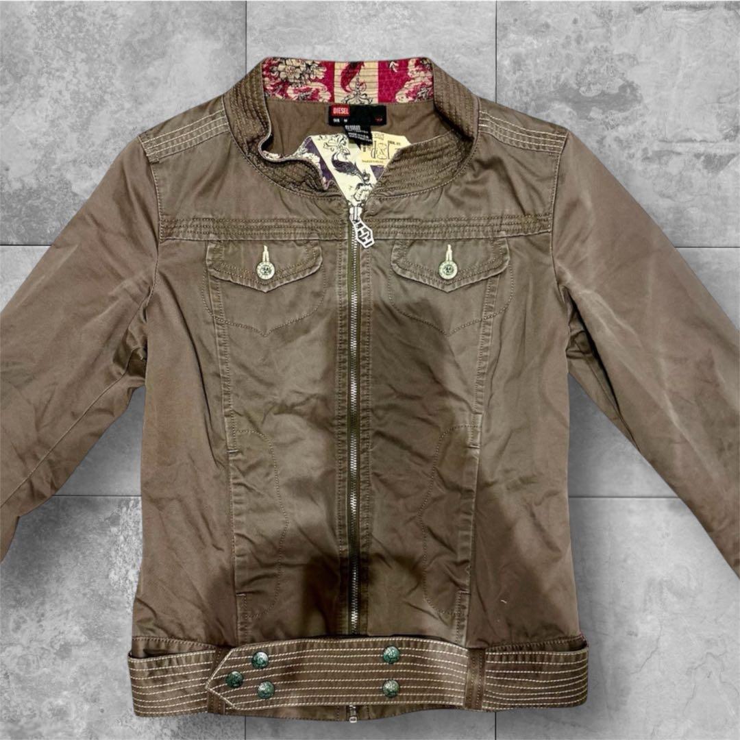 00s DIESEL ミリタリージャケット　レディース　古着