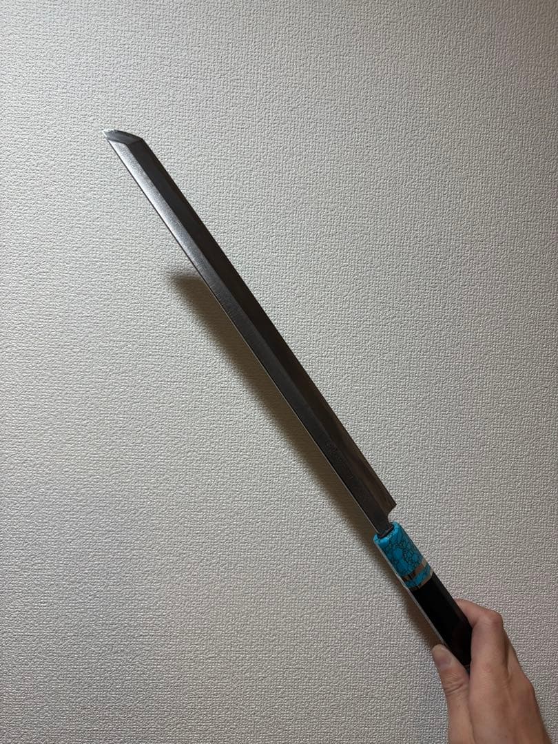 有次 刺身包丁 先丸 白ニ鋼 特製　尺. 刃渡り32cm 日本製