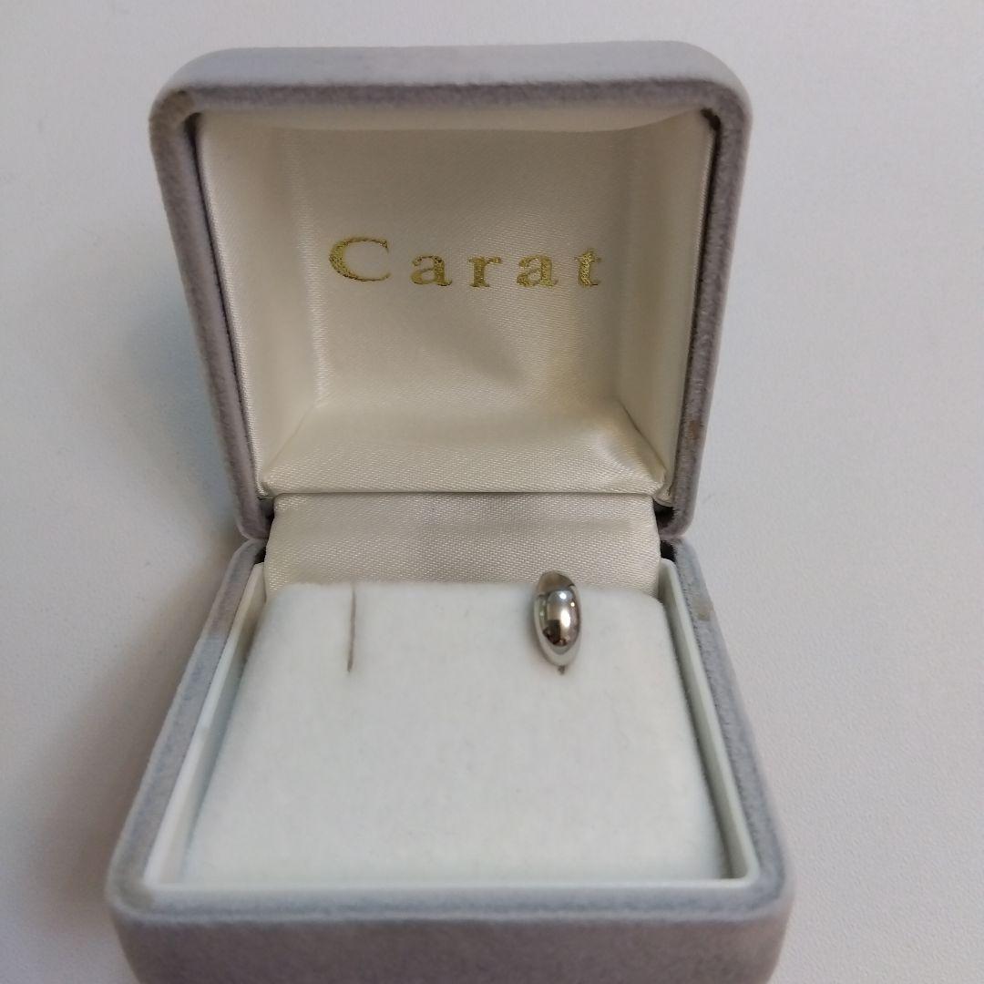 ピアス　carat スピンドル　pt900 プラチナ　10mm