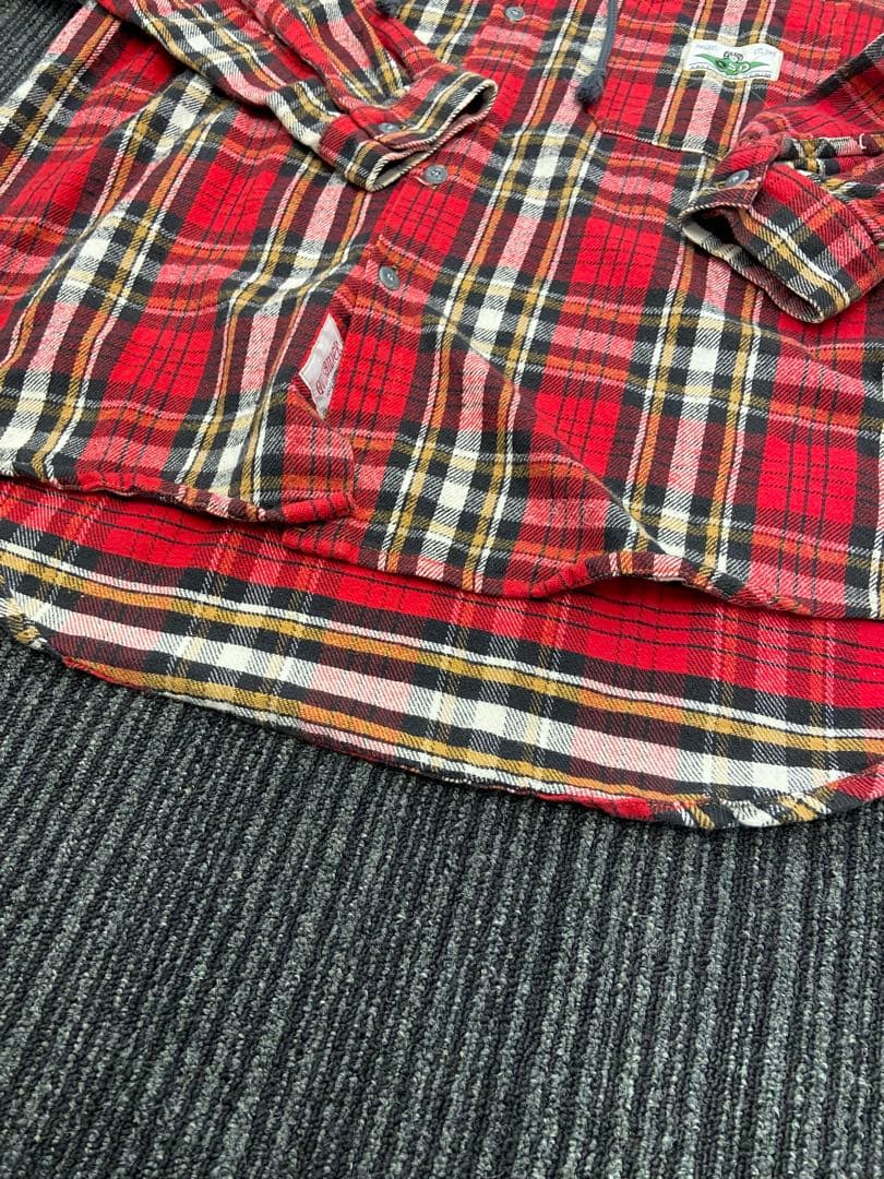 Quiksilver フード付きネルシャツ L