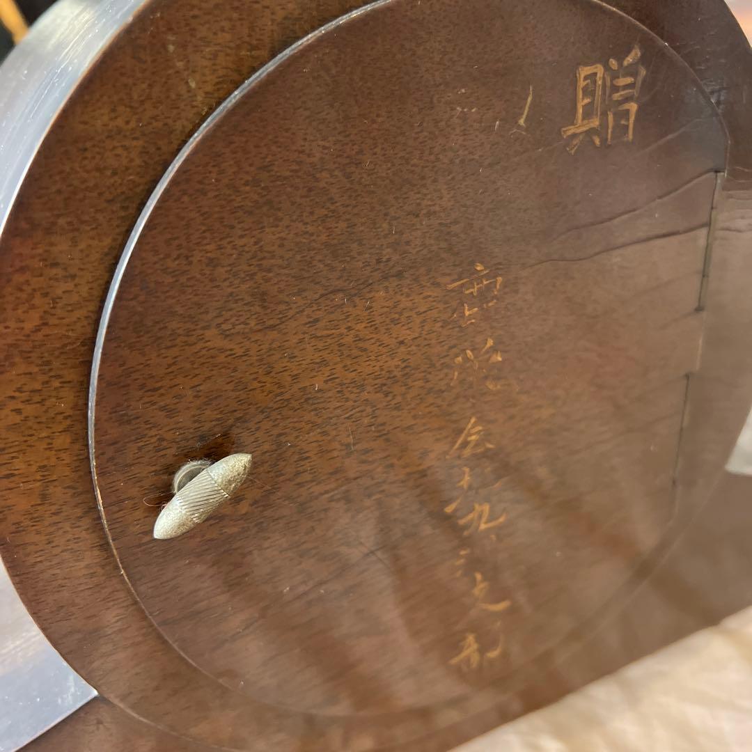 クラシックデザイン 置時計 木製　振り子時計　ゼンマイ式