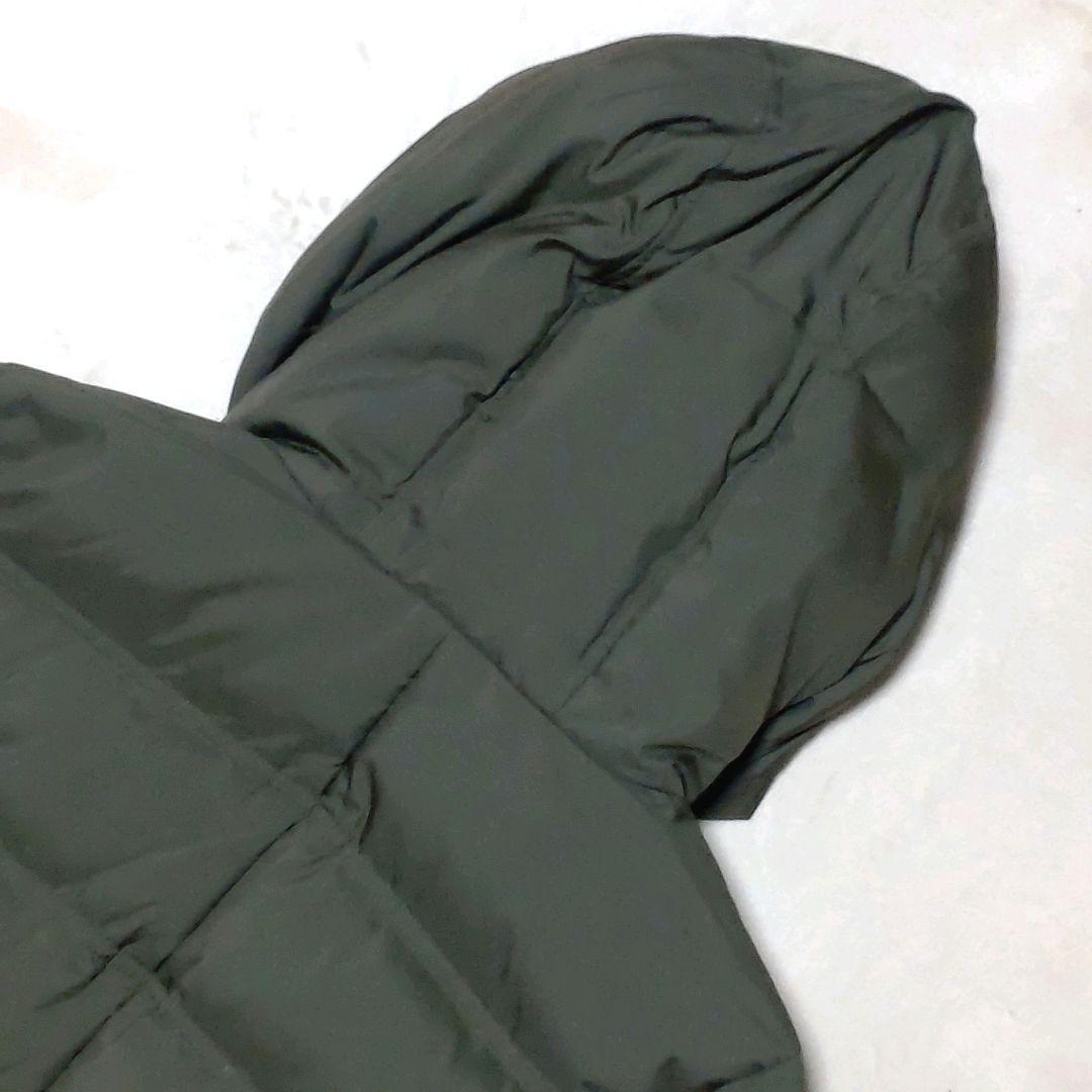 【Leilian】レリアン　ロングダウンコート　 防寒　9号　カーキ色　Aライン