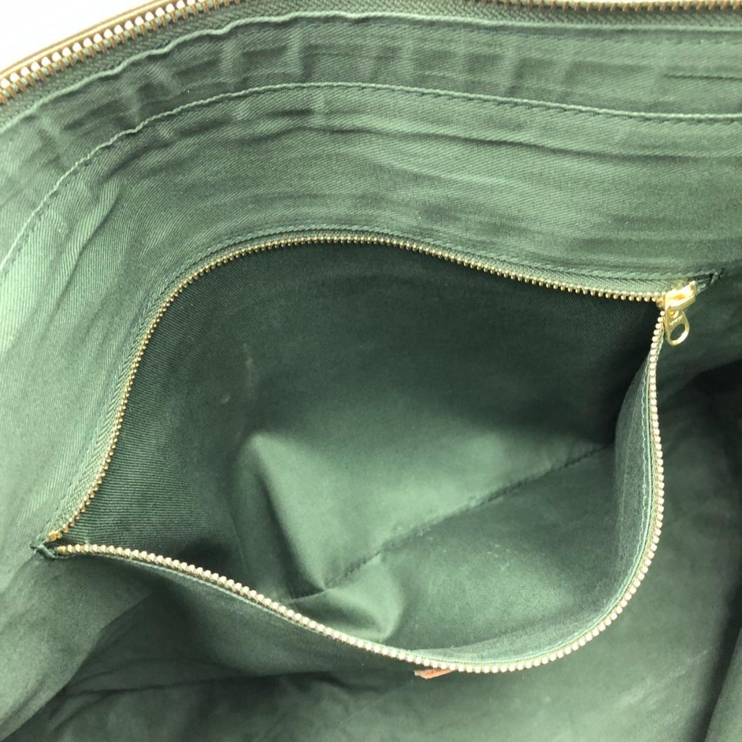 美品 ジャパンファクトリー トートバッグ 肩掛け A4 大容量 レザー カーキ