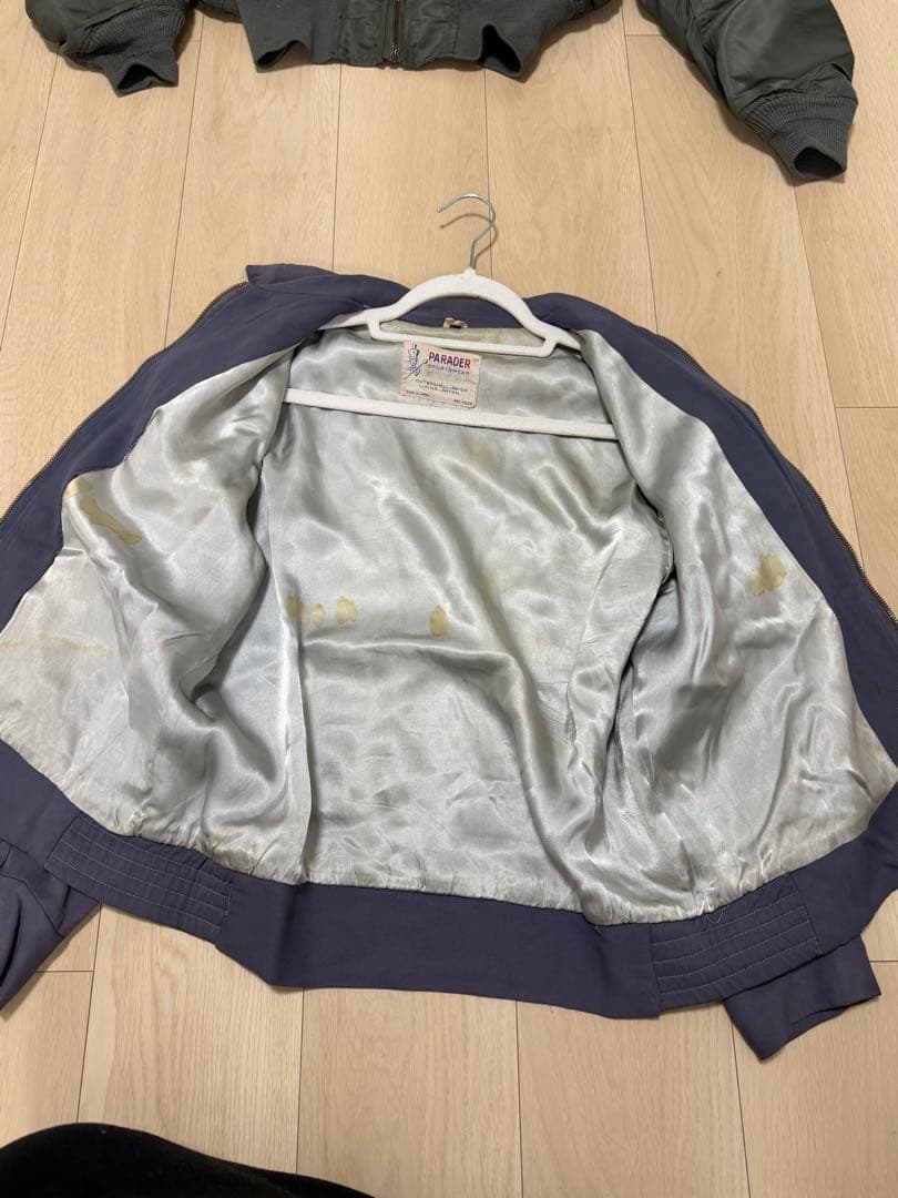 50s位　レーヨン　ギャバジャン　茄子紺