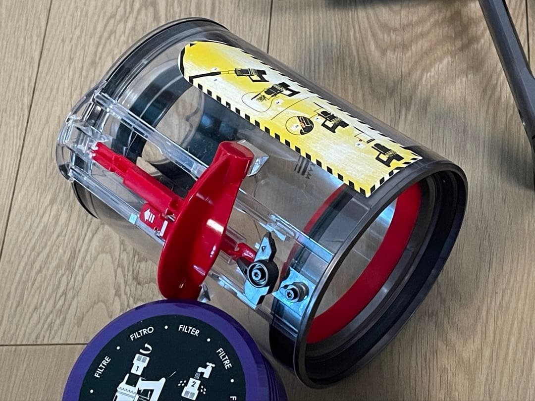 ダイソン V10SV12本体 整備洗浄 モード1で48分 MAXモード3分20秒