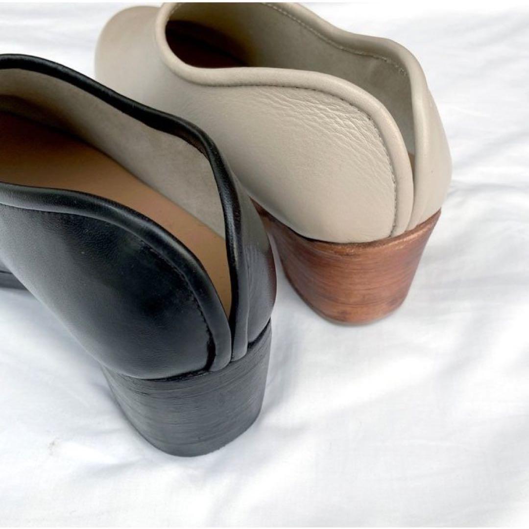 ★ hcubuch / cow leather sabot kinari