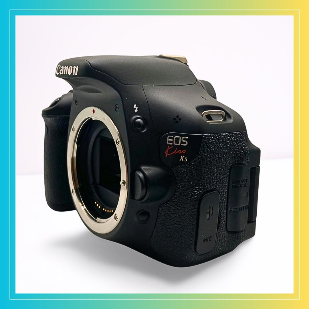❤️お得なフォロー割❤️ キャノンCanonKissX5極美品ダブルレンズキット